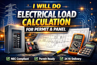 do electrical load calculation for permit and panel
