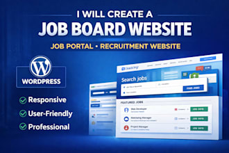 create a job board website, job portal or recruitment website in wordpress