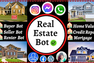 build real estate seller, buyer, renter chatbot using manychat bot