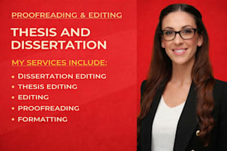 proofread and edit your theses or dissertation, phd