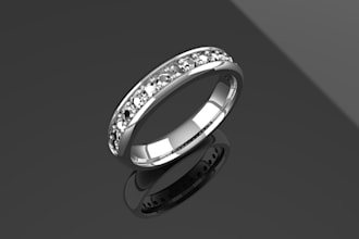 design custom 3d design jewelry ready for 3d printing