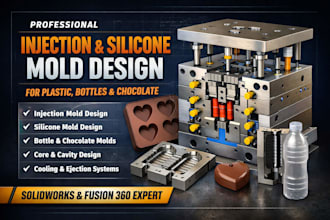 design professional injection and silicone mold for products