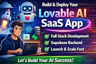 build and deploy your lovable ai saas app with frontend, backend and supabase
