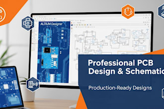 professionally design pcb layout, pcb design schematics design on altium