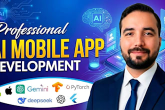 do mobile app development with ai, ai chatbot, ai website, ai saas, ai developer