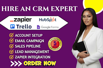 zapier automation lead update zapier crm integration hubspot trello google forms