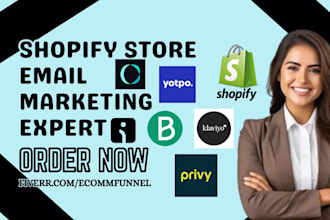 setup shopify store email marketing klaviyo yotpo omnisend brevo privy sendwill