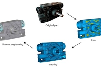 do reverse engineering, 3d scan to cad, stl to step modelling, 3d cad modelling