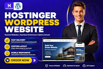hostinger website design hostinger real estate website build hostinger website