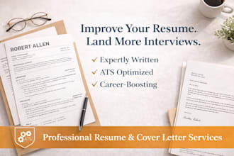write a professional ats resume and cover letter
