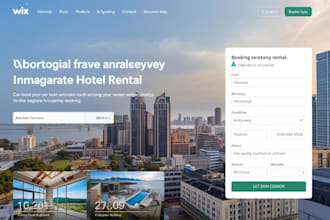 do wix hotel rental booking website accommodation rental real estate booking