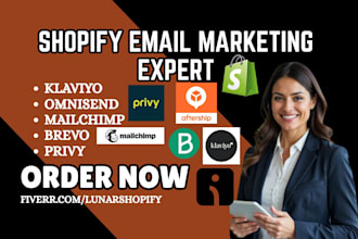 setup shopify email marketing klaviyo omnisend brevo mailchimp aftership privy