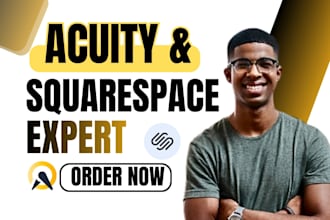 setup acuity scheduling, squarespace integration and full automation