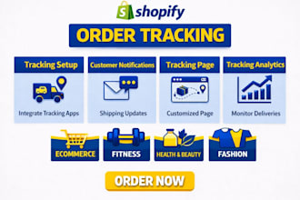 setup shopify order tracking app parcel panel tracktor trackify omega rush