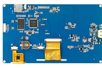 design industrial hmi pcb, touchscreen pcb, lcd tft pcb, control panel pcb