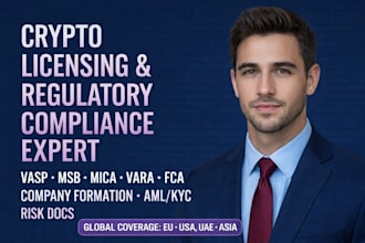 do crypto company formation vasp msb mica compliance and financial licensing