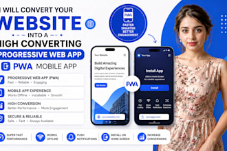 convert your website into a high converting progressive web app pwa mobile app
