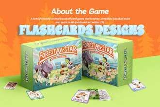 design custom printable educational flashcards for kids, esl, preschool learning