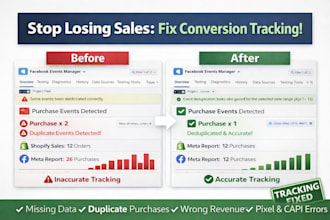fix or setup facebook pixel and conversion tracking on shopify