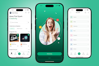 develop discord clone app, snapchat app, telegram app, thread app, ads app