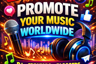 do targeted music promotion for rappers, singers and djs