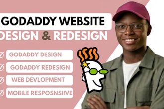 develop godaddy website design godaddy website redesign godaddy website expert