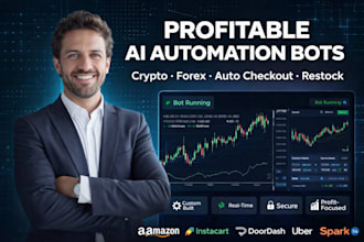 build custom social media bot, telegram trading bots, discord bots, x bots