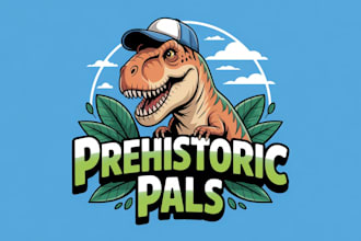 make amazing dinosaur logo with free source file