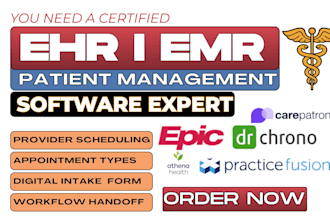 setup epic athenahealth clinicmind veradigm drchrono advancedmd practicefusion