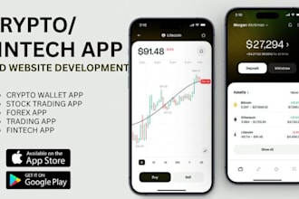 develop crypto wallet app money transfer app fintech app neobank app