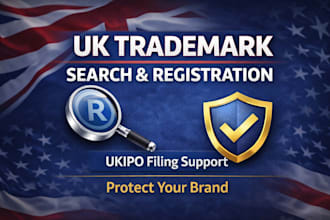 search and register your UK trademark with ukipo for brand protection