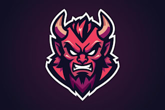 design amazing demon logo with unlimited revisions
