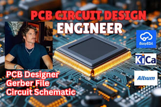 do custom pcb design, pcb schematic, design electronics and electrical circuit