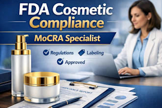 provide fda cosmetic registration and mocra compliance consulting