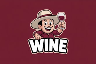 create amazing wine logo with creative concepts