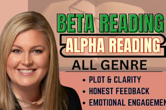 alpha beta ya manuscript and give feedback to fix plot and pacing