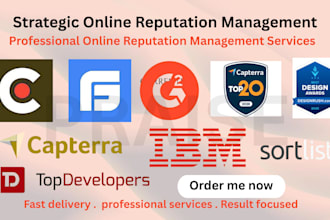 enhance clutch g2 capterra ORM services reverse SEO brand reputation management