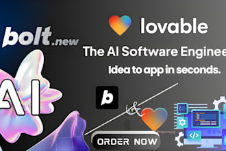 build ai saas lovable, bolt and supabase web app mvp