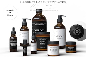 design professional skincare and cosmetic labels for your beauty brand