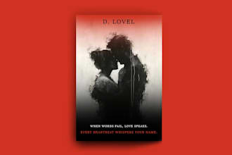 design romantic book cover design