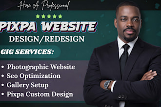 pixpa website design pixpa website redesign pixpa website development