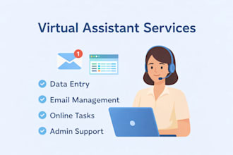 virtual assistant for data entry and online support