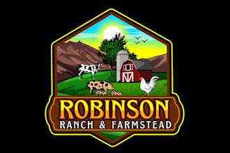 do modern outstanding farming, farmhouse logo