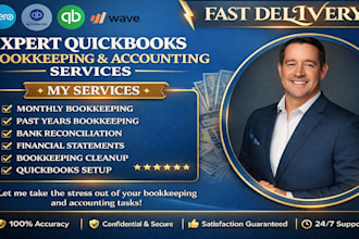 set up, catch up and manage your quickbooks online bookkeeping and cleanup