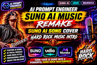 ai prompt engineer suno ai music remake suno ai song cover hard rock music intro