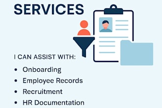 assist with HR and onboarding tasks