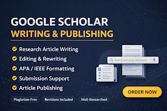 write and publish research article on google scholar