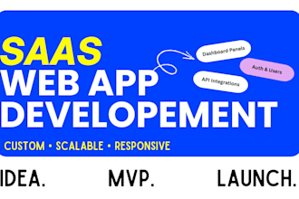 build custom saas web app, dashboard or ai automation system
