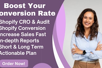 do shopify cro and shopify audit to boost conversion rate