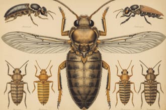 do realistic insect illustrations